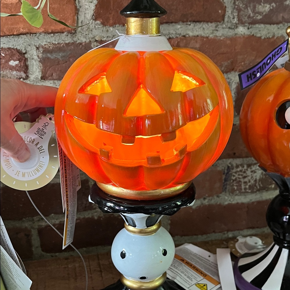 Festive Orange Pumpkin Decor by [Brand] - Picture 12 of 13